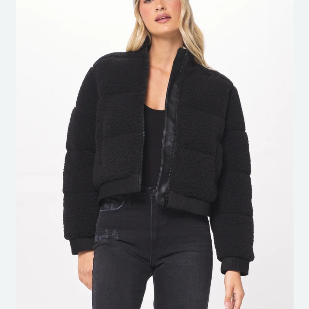 Vintage Havana Black Puffer Jacket
